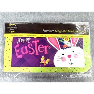 NEW Happy Easter Bunny Magnetic Mailbox Cover Standard Briarwood Lane Colorful